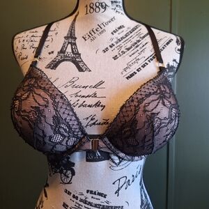 Elegant Black Lace Bra